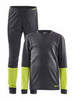 Craft Baselayer детский комплект термобелья серый-лайм - 4