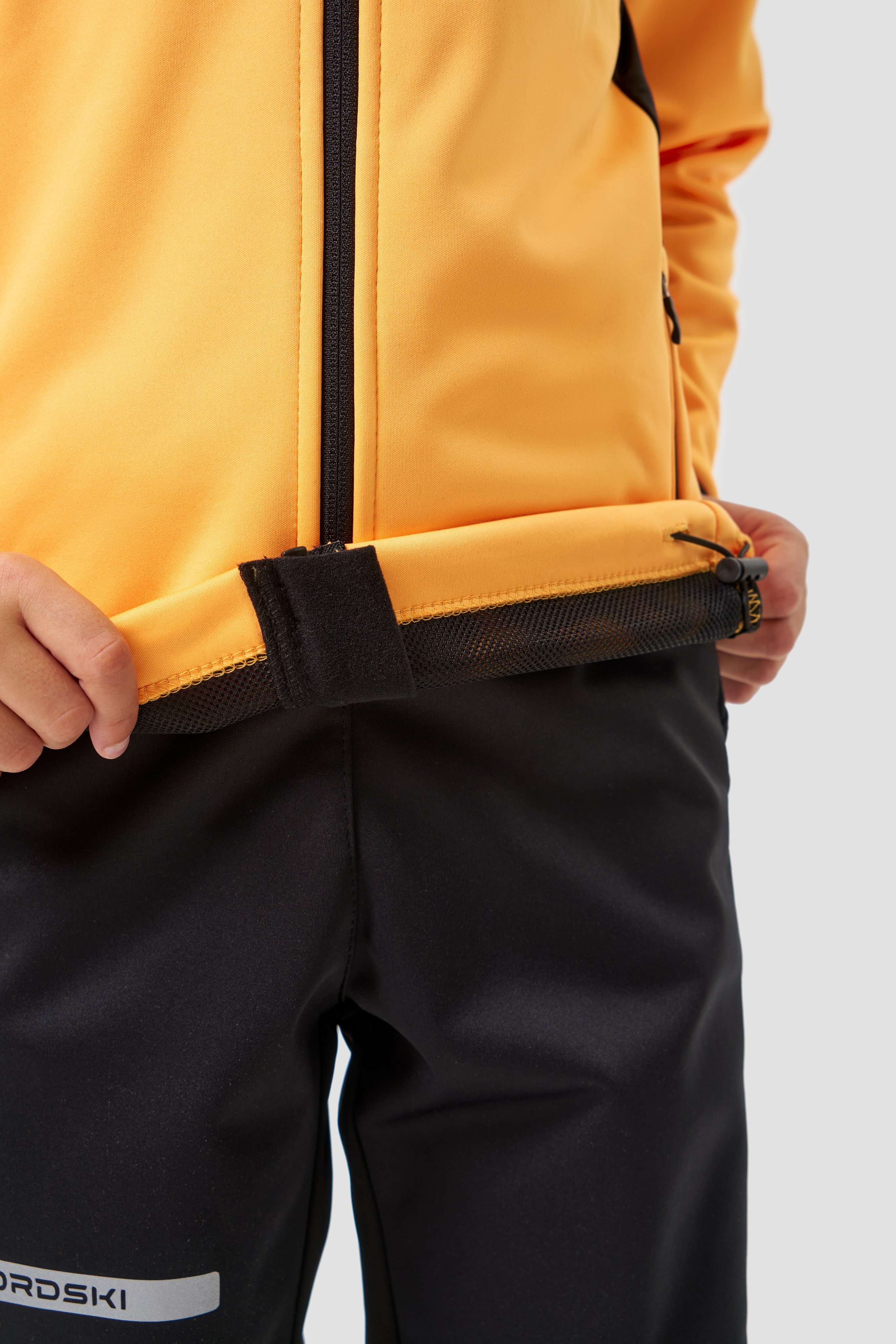 Детская лыжная куртка Nordski Jr. Core orange-black - 11