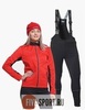 Nordski Premium Active разминочный лыжный костюм женский Black-Red - 1