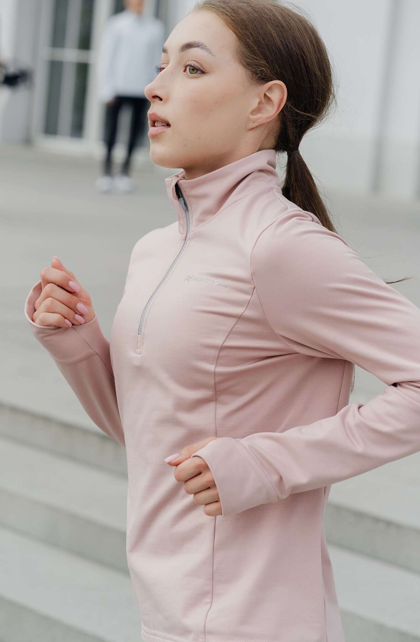 Женский утепленный лонгслив Nordski Warm soft pink - 3