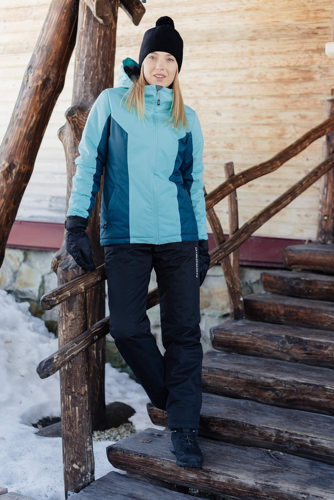 Теплая лыжная куртка женская Nordski Base sky-deep teal - 9