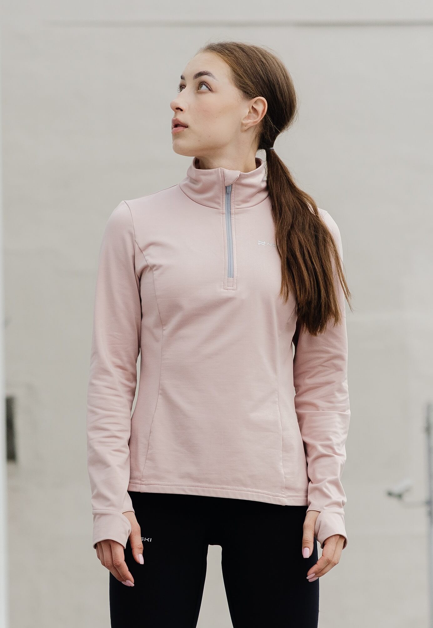 Женский утепленный лонгслив Nordski Warm soft pink