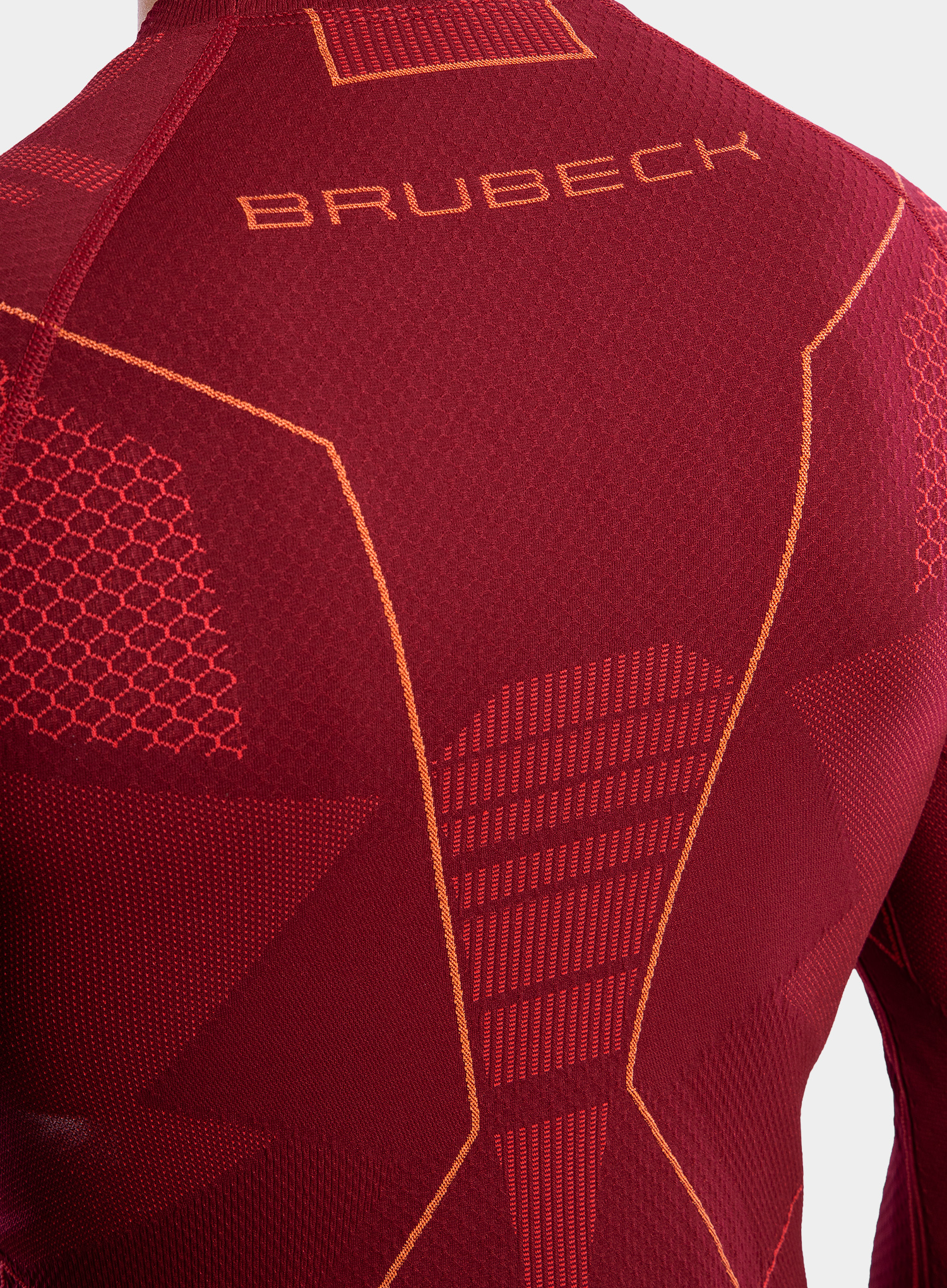 Мужское термобелье футболка с длинным рукавом Brubeck Thermo Nilit бордо - 6