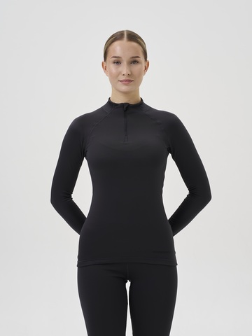 Женский спортивный термолонгслив Nordski Intense Half Zip grey