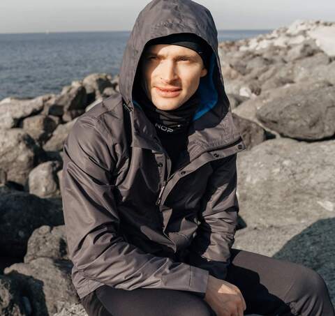 УЦЕНКА-Мужская ветрозащитная куртка Nordski Storm asphalt