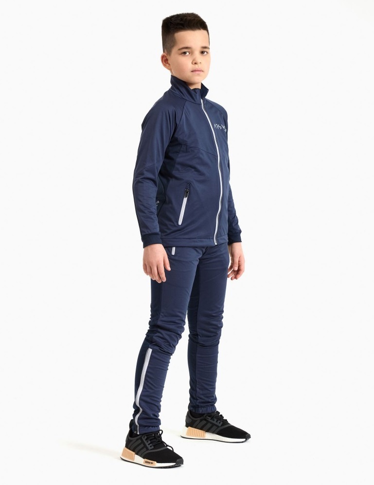 Детская лыжная куртка Arswear Softshell Base Kids темно-синяя - 8