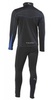 Nordski Active детский разминочный лыжный костюм черный-синий - 4