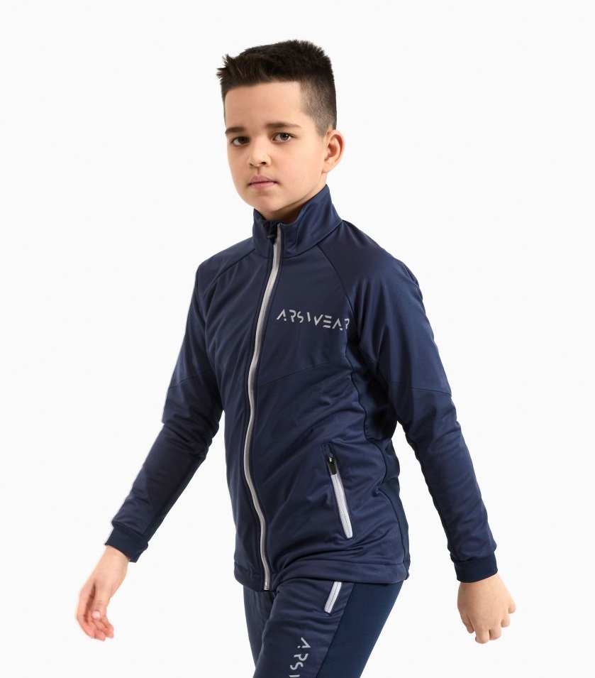 Детская лыжная куртка Arswear Softshell Base Kids темно-синяя