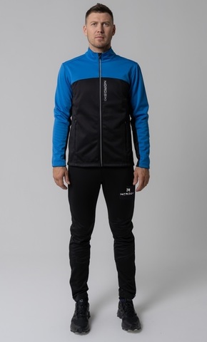 Nordski Active Base мужской беговой лыжный костюм blue-black