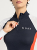 Женская терморубашка с воротником Moax Race LS сине-красная - 7