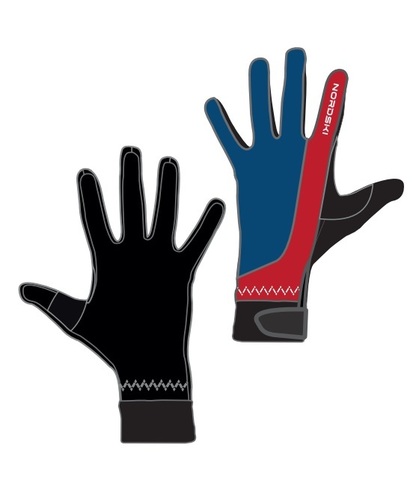 Nordski Racing WS перчатки гоночные true blue-red