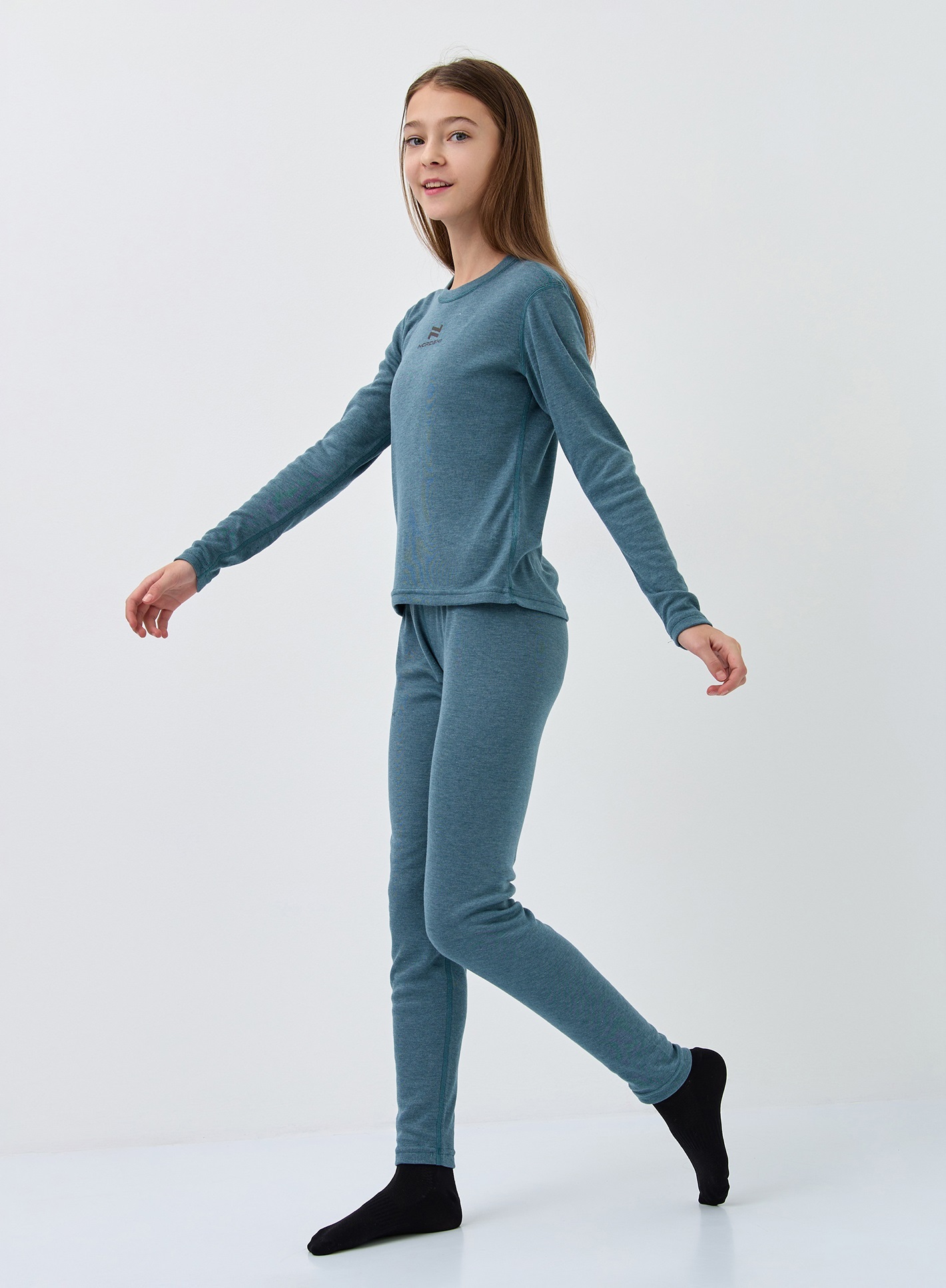 Подростковое термобелье комплект Nordski Soft green - 2