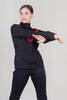 Женская утепленная разминочная куртка Nordski Base black-pink - 4