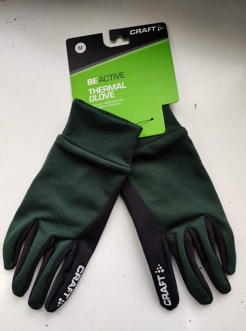 Craft Thermal Multi Grip перчатки для бега черные-зеленые