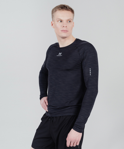 Nordski Pro футболка тренировочная мужская с длинным рукавом black
