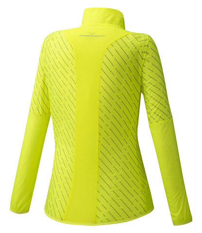 Mizuno Reflect Wind Jacket куртка для бега женская желтая