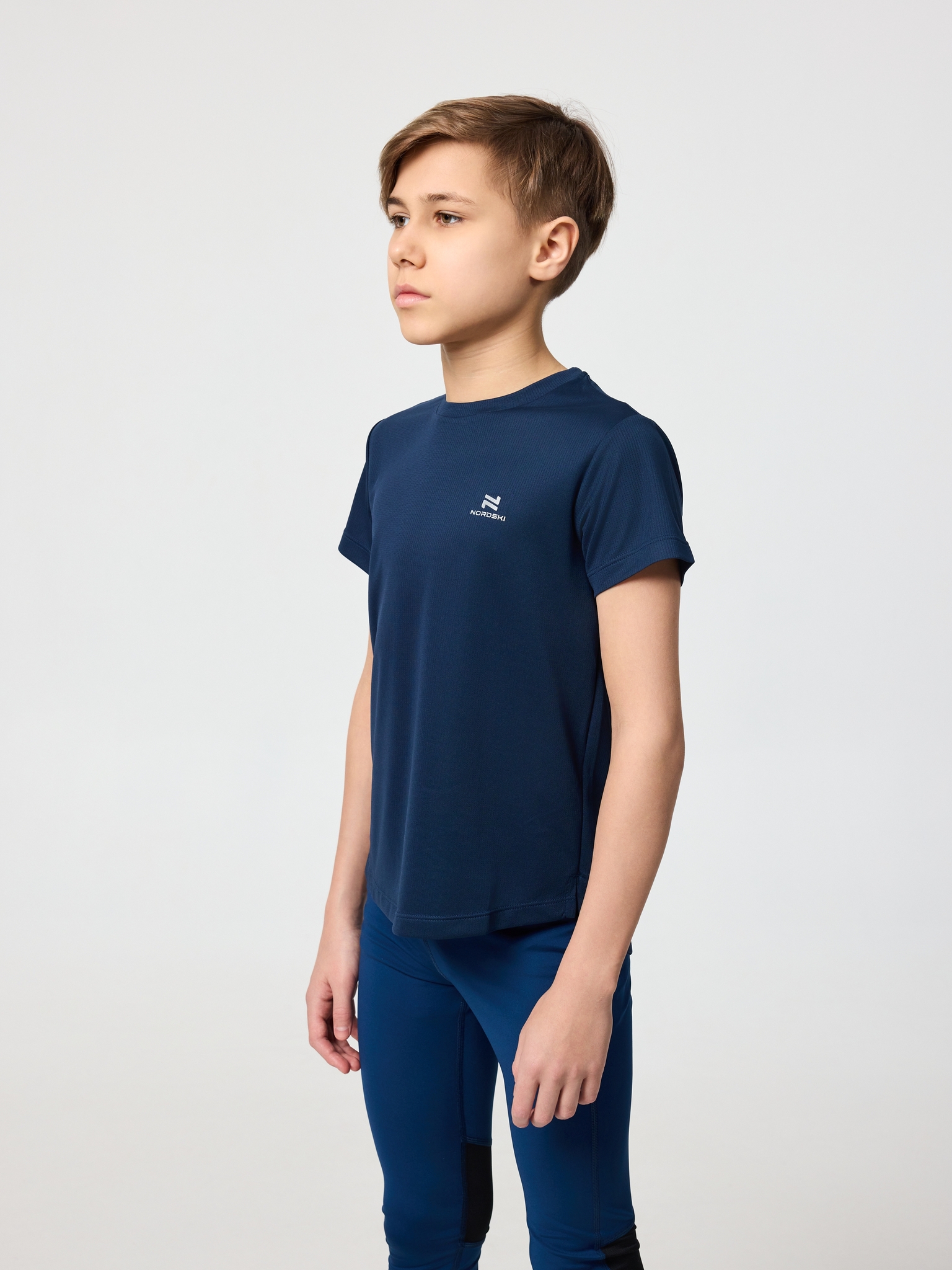 Детская спортивная футболка Nordski Jr Run dark blue - 2