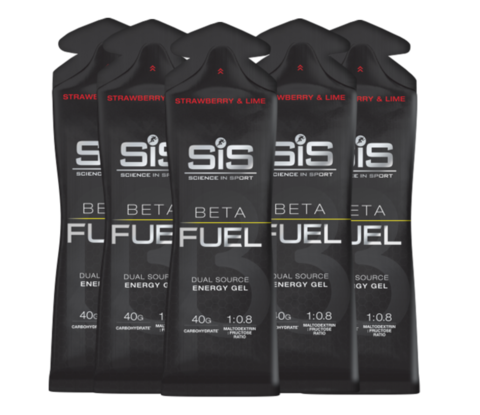 Набор высокоуглеводных гелей SIS Beta Fuel 60 мл клубника-лайм