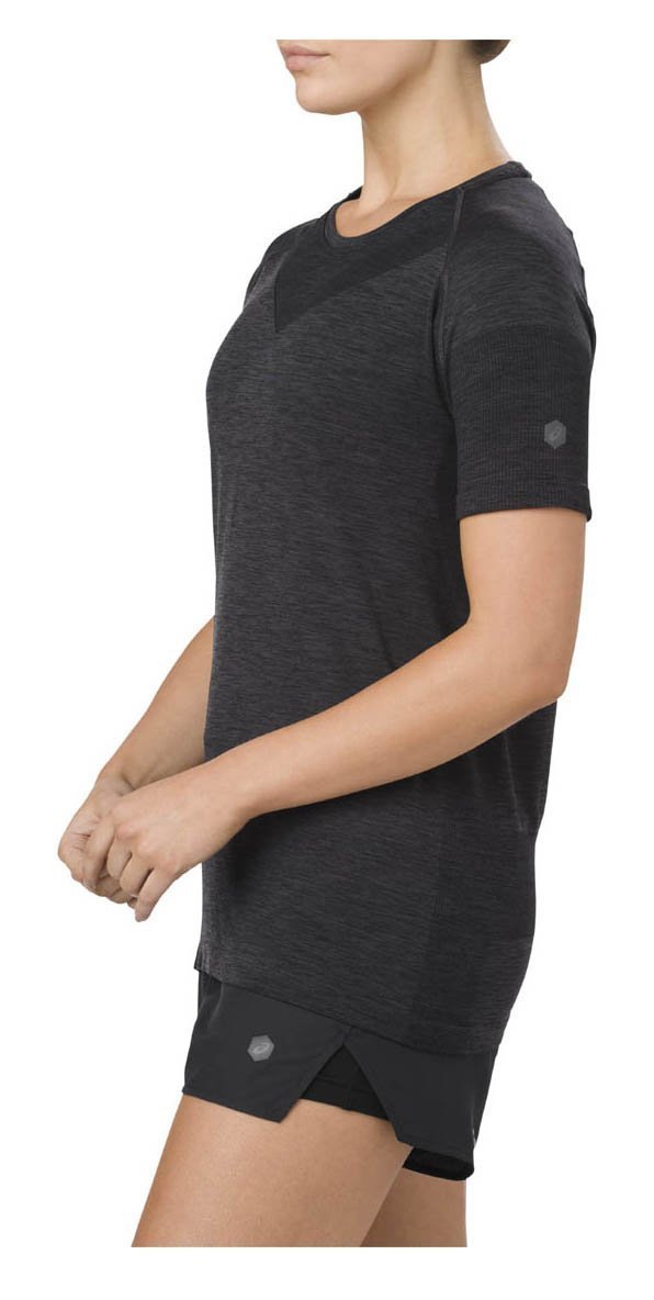 Asics Gel Cool Ss Top футболка для бега женская черная - 3