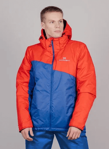 Мужская теплая лыжная куртка Nordski Active true blue-red