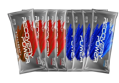 Набор протеиновых батончиков PowerUp Recovery Power ваниль-земляника