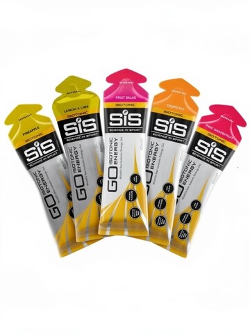 Набор углеводных гелей SIS Go Isotonic Gel фруктовый-ананас-тропики-лимон-грейпфрут