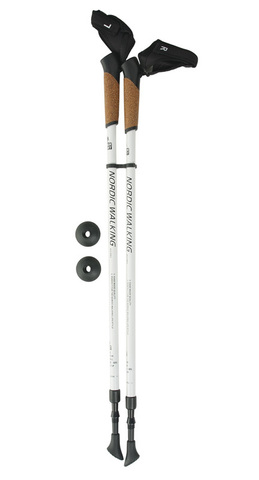 Kaiser Sport Nordic Walking White телескопические палки для скандинавской ходьбы
