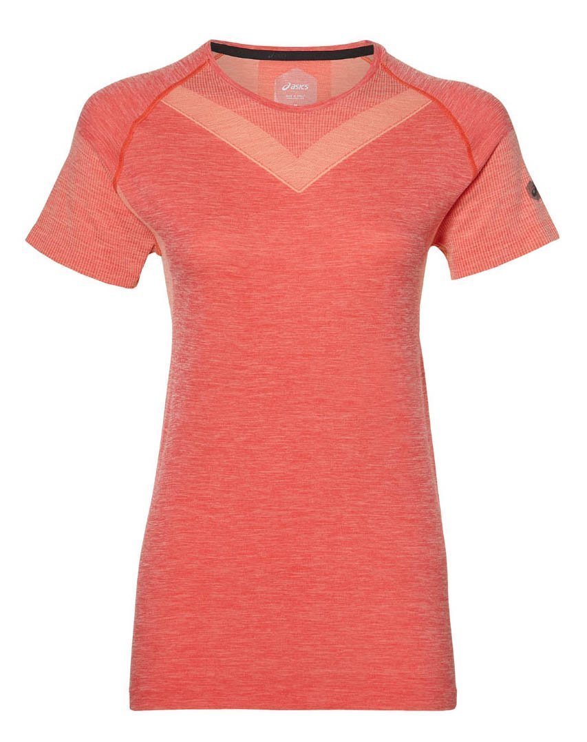 Asics Gel Cool Ss Top футболка для бега женская коралловая