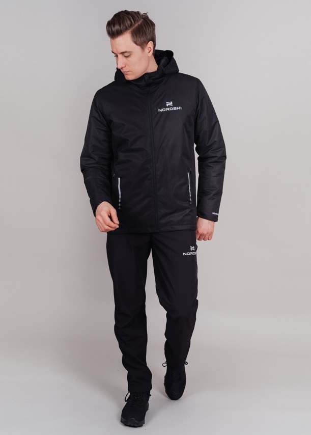 Nordski Urban утепленный лыжный костюм мужской черный