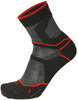 Спортивные носки средней высоты Mico Extra Dry Trek черные-красные - 1