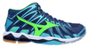 Mizuno Wave Tornado X2 Mid мужские волейбольные кроссовки синие-зеленые - 1