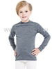 Термобелье футболка Norveg Soft для детей с длинным рукавом серая - 5