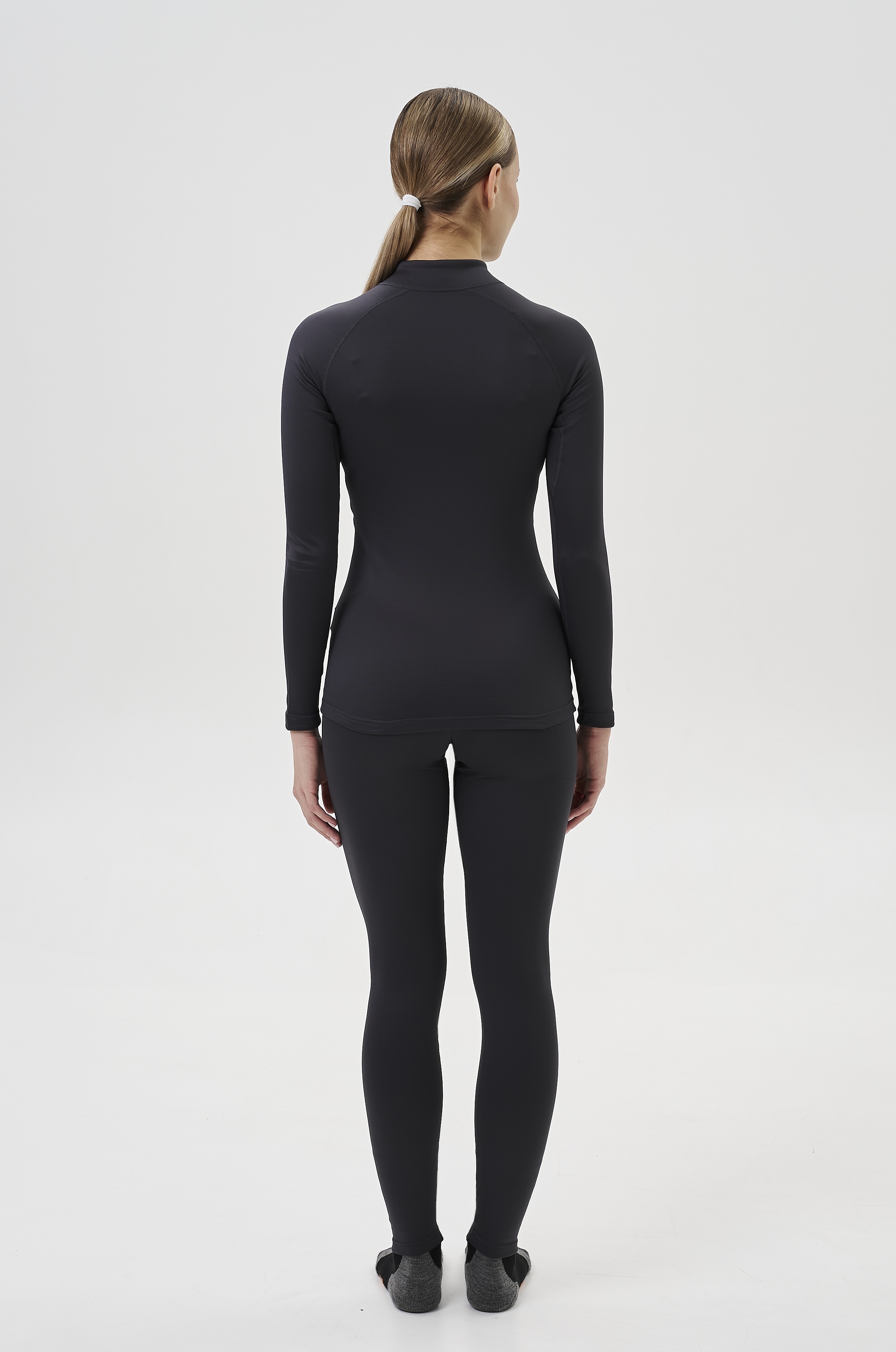 Женский спортивный термолонгслив Nordski Intense Half Zip grey - 14