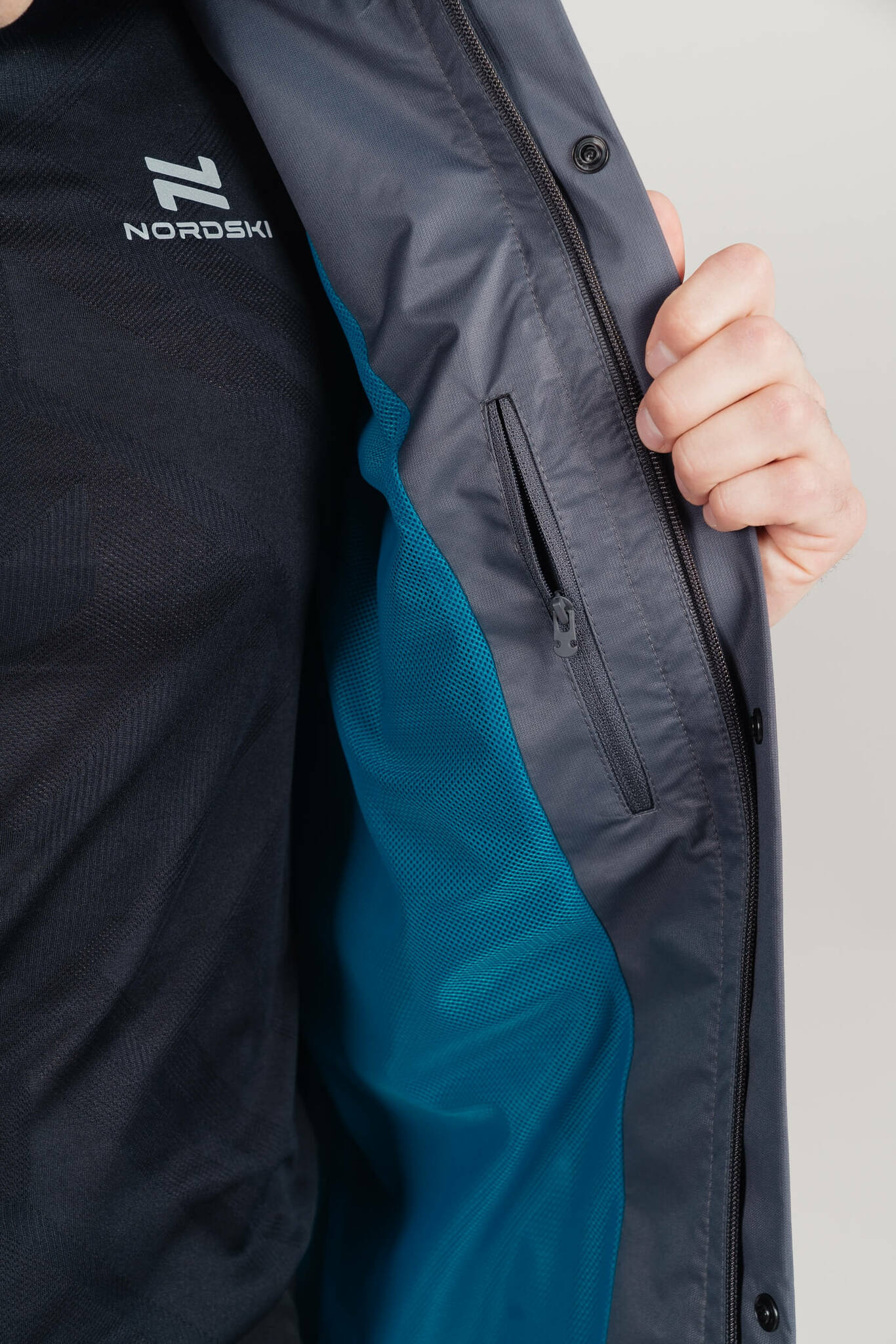 УЦЕНКА-Мужская ветрозащитная куртка Nordski Storm asphalt - 11