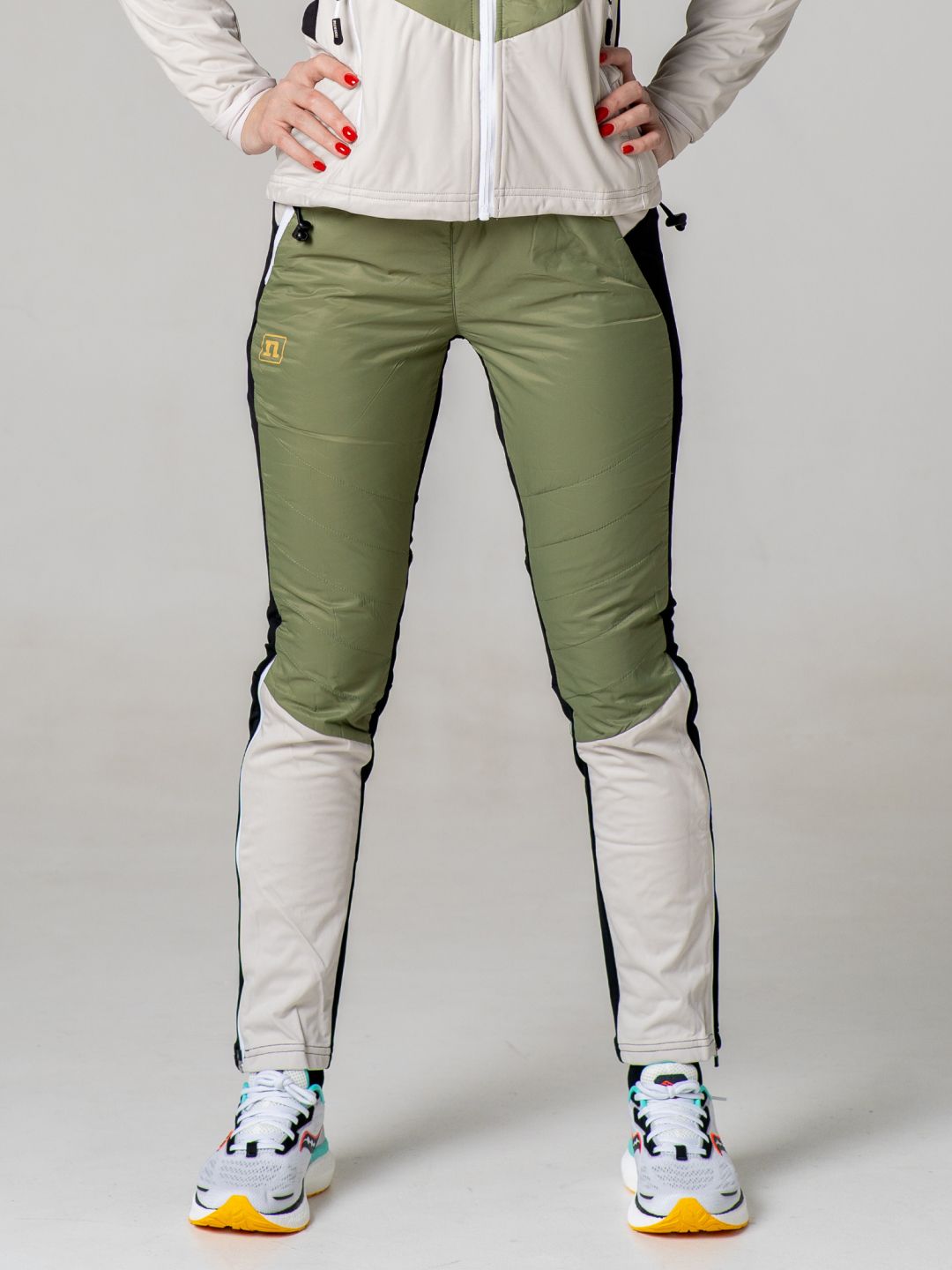 Женские утепленные лыжные брюки Noname Hybrid 22 WOS green