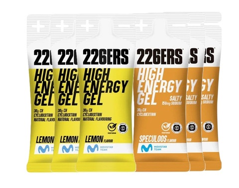 Набор высокоэнергетических гелей 226ERS XS High Energy 45 г соленое бельгийское печенье-лимон