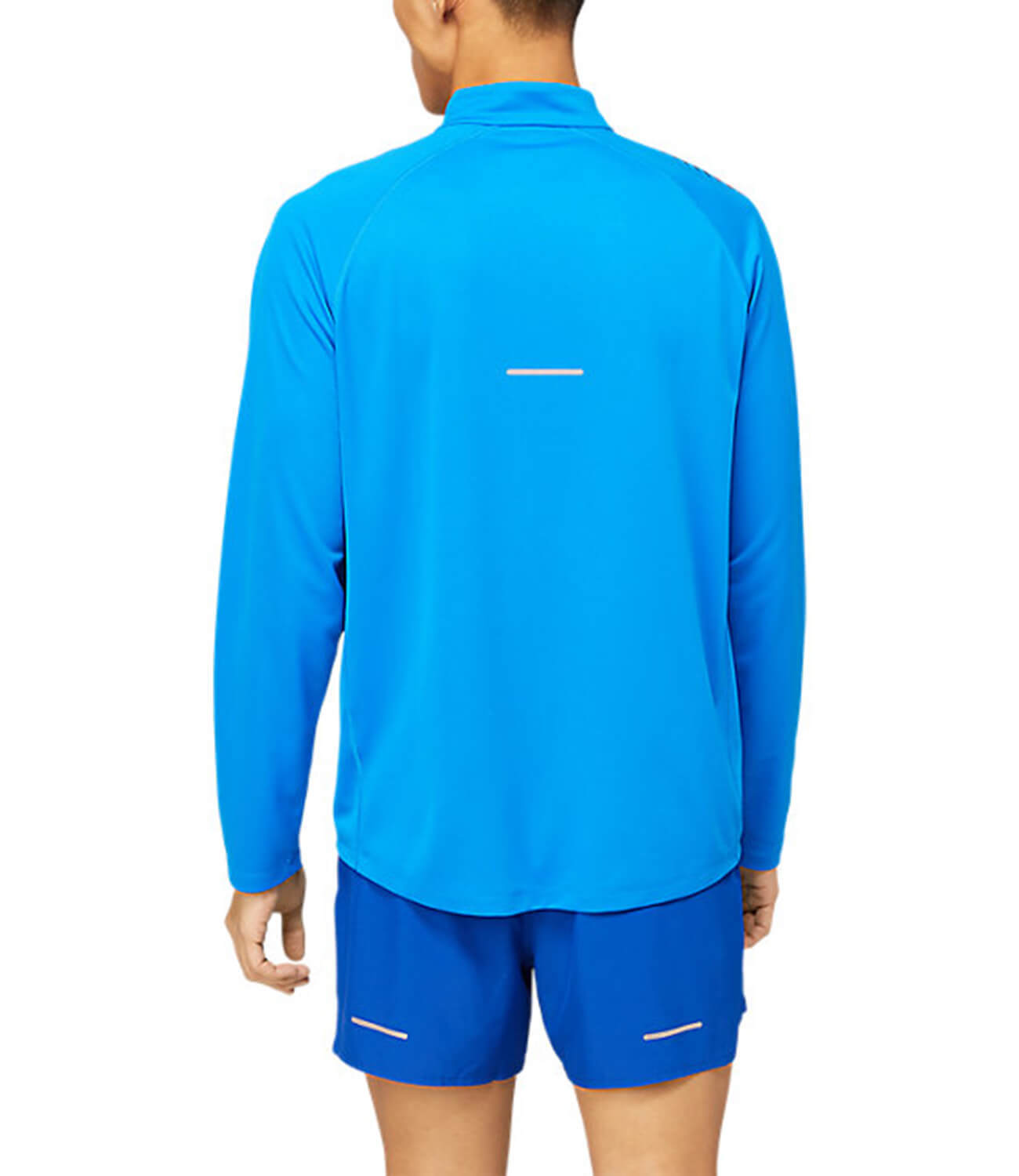 Asics Icon Ls 1/2 Zip футболка с длинным рукавом мужская голубая - 2