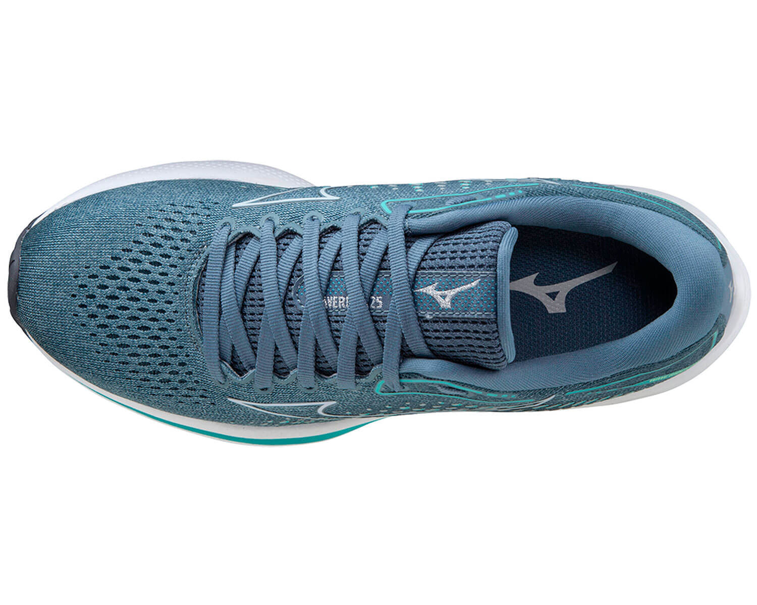 Женские кроссовки для бега Mizuno Wave Rider 25 синие - 4
