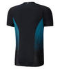 Mizuno Aero Tee беговая футболка мужская черная-синяя - 2
