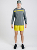 Тренировочный лонгслив Noname Miler LS UX 25 grey-yellow - 7