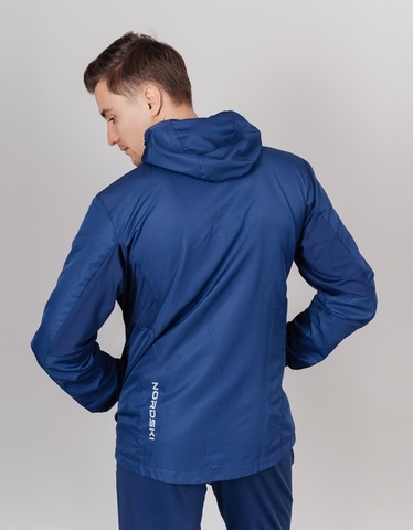 Nordski Run куртка для бега мужская Navy-Blue