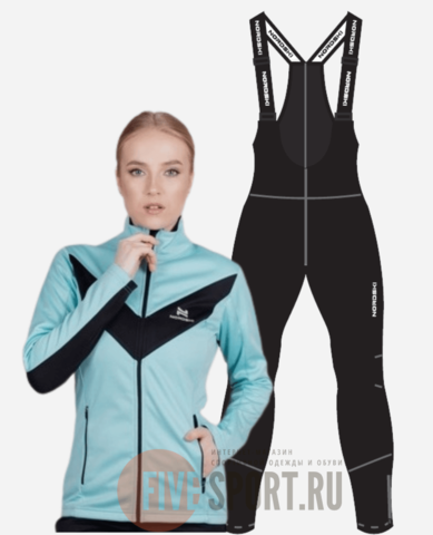 Женский утепленный разминочный костюм Nordski Base Active mint