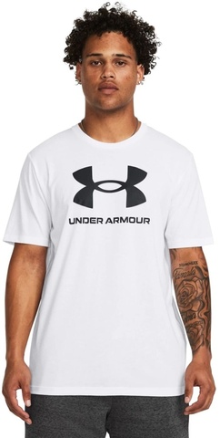 Мужская спортивная футболка Under Armour UA Sportstyle Logo Update белая
