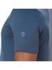 Asics Seamless Ss футболка для бега мужская синяя - 3
