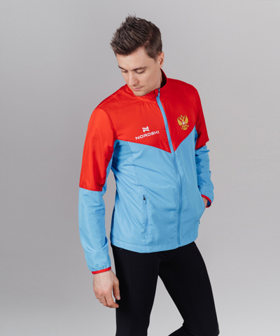 Nordski Sport куртка для бега мужская red-blue