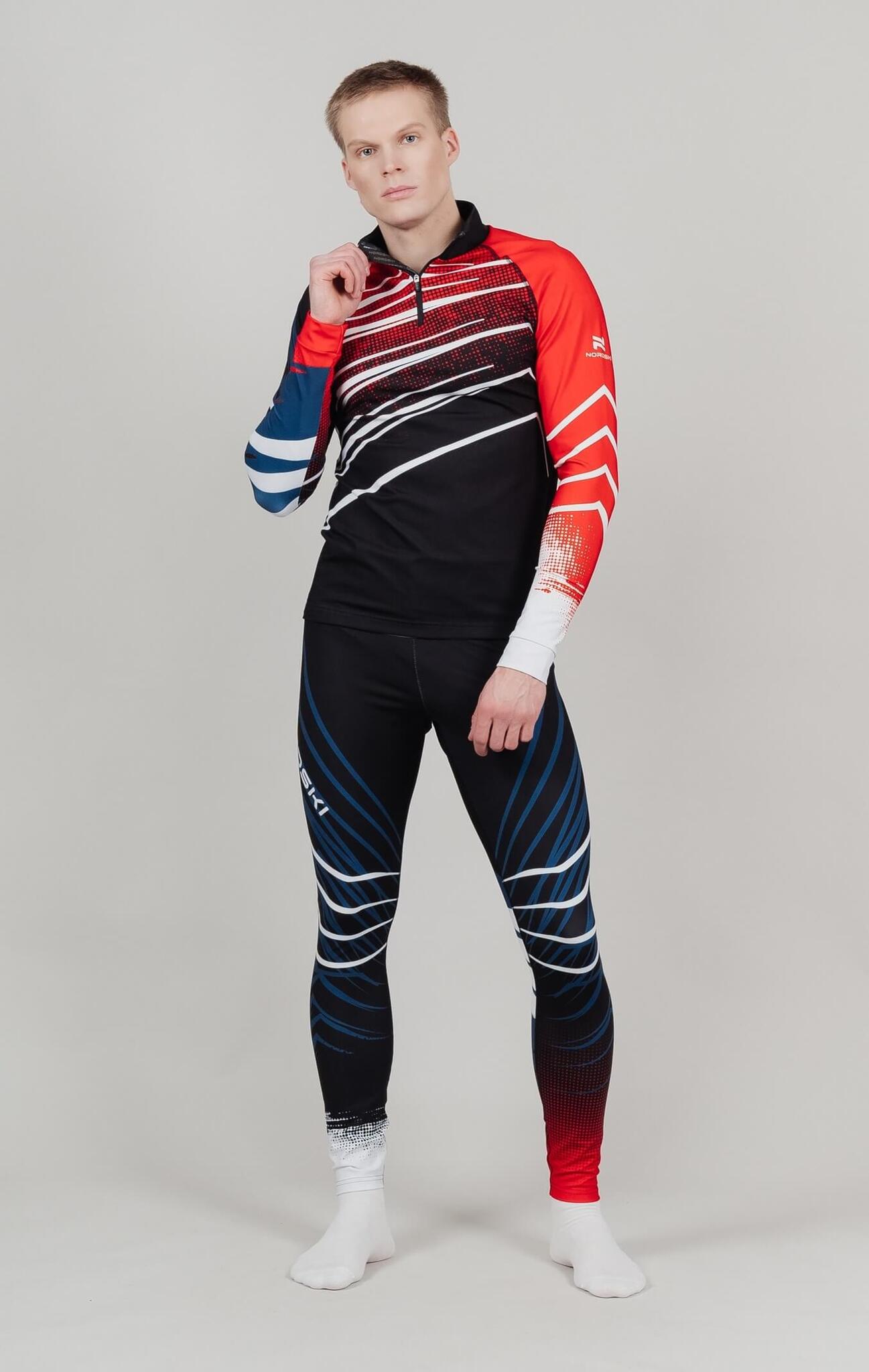 Лыжный гоночный костюм Nordski Pro унисекс black-red - 6