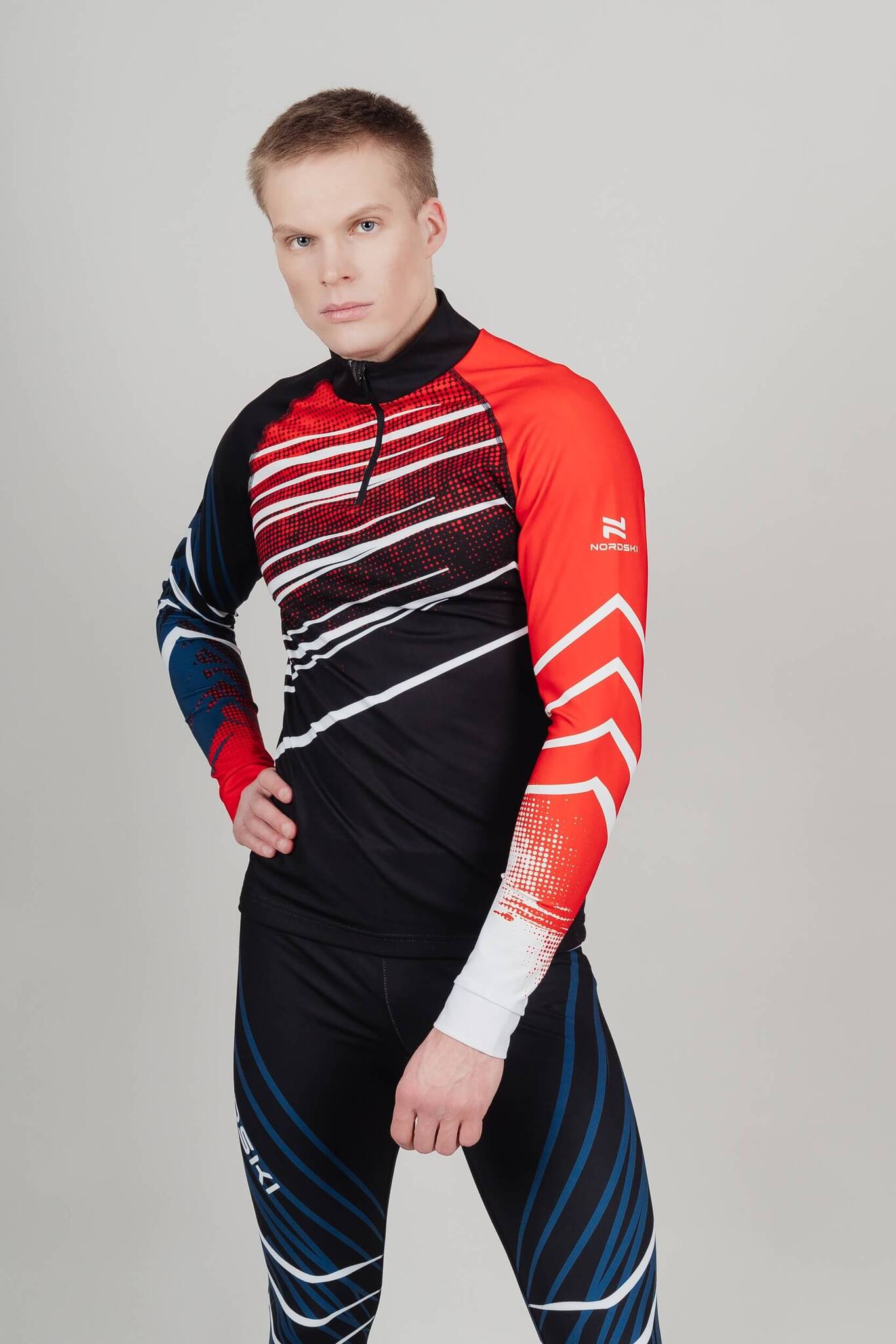 Лыжный гоночный костюм Nordski Pro унисекс black-red - 7