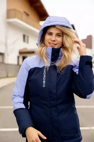 Женская лыжная утепленная куртка Nordski Mount 2.0 dark blue-lavender