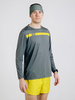 Тренировочный лонгслив Noname Miler LS UX 25 grey-yellow - 1